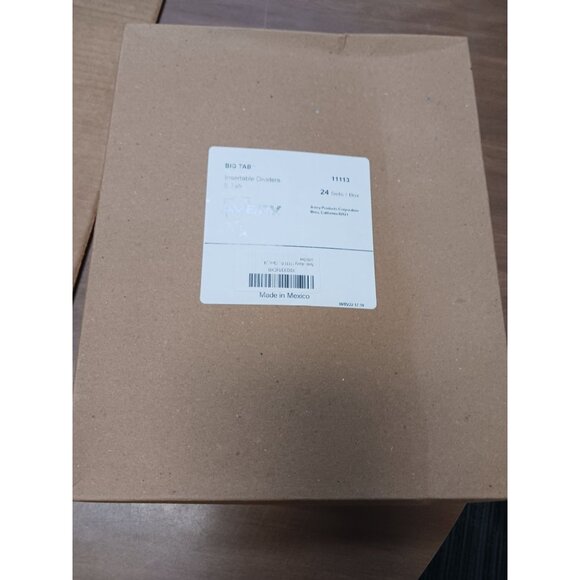 Avery 11113 Work Saver Insertable Tab Index Dividers 5-tab 8.5x11 Clear 24 sets - Picture 2 of 4